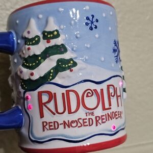 Rudolph the Red Nose Reindeer ~ Musical Light-Up Mug ~ 2007 by Coynes & Co. NEW